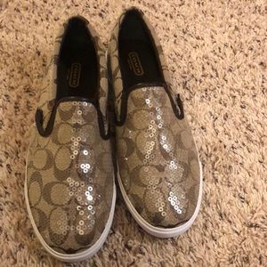 Coach Khali color sequins shoes